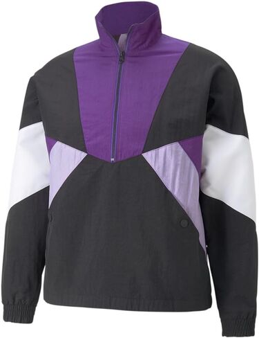 Puma Mens L. London Half zip stake stakey studitic uterwear غير رسمية - أسود ، أرجواني - الحجم XS in Saudi Arabia