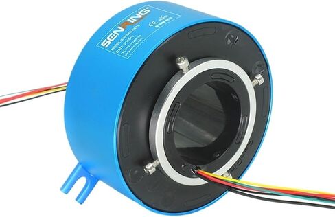 Precious metal material 4 circuits/wires 10A and 2 signal circutis 2A of through hole slip rings 50mm hole in Saudi Arabia