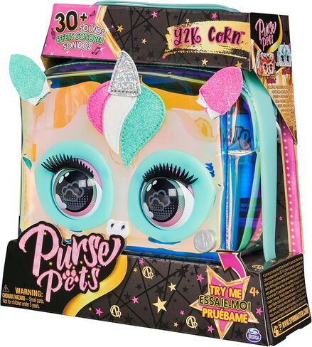 Purse Pets - Cheetah Fanny Pack - Interactive Companion Belt Bag - Interactive Animal with 30 Rainbow Reactions & Light Effects - 5 Songs to Discover - Toy for Children Ages 5+ in Kuwait