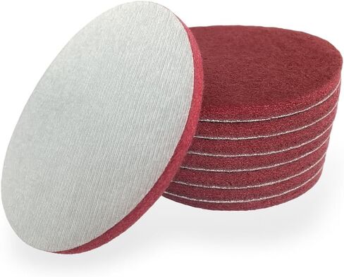 LiME LiNE 6" Hook & Loop Scuffing Discs for Orbital Dual Action Sanders, (Red 3 Pack) in Kuwait