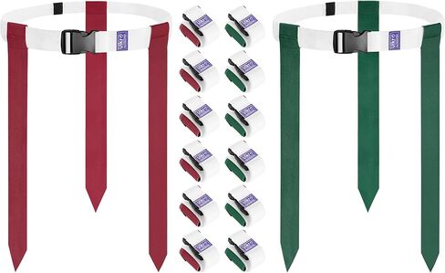 Flag Football Belts, 14 Player Flag Football Set with 42 Flags for Adult Youth Kids Training Games (Purple & Yellow) in Saudi Arabia
