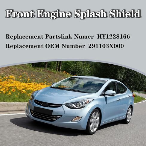 CarPartsDepot Front Engine Splash Shield Compatible with Hyundai 2011-2013 Elantra Engine Under Cover in Saudi Arabia
