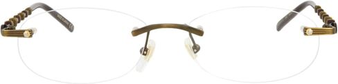 Gucci Round/Oval Pansical Frames Gold Gold Prapparent Eyewear الفاخرة المصنوعة في اليابان مصمم إطار معادن للأزياء للرفاهية اليومية in Saudi Arabia