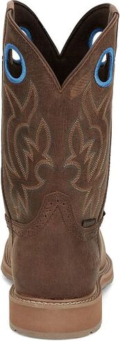 Justin Boots Mens All Around 11in Top Steel Square Toe Work Boot Brown in Saudi Arabia
