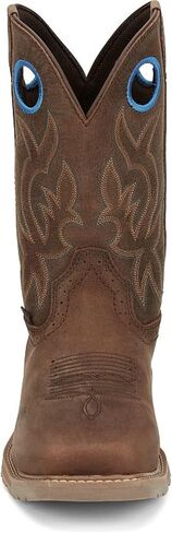 Justin Boots Mens All Around 11in Top Steel Square Toe Work Boot Brown in Saudi Arabia
