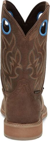 Justin Boots Mens All Around 11in Top Steel Square Toe Work Boot Brown in Saudi Arabia