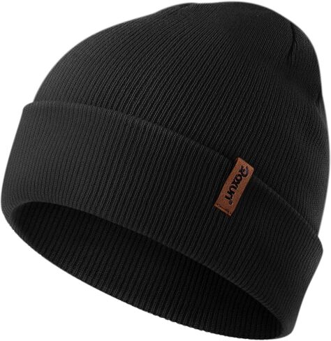 Knit Cuffed Beanie for Men/Women, Soft Warm Winter Hat Unisex Stocking Cap in Saudi Arabia