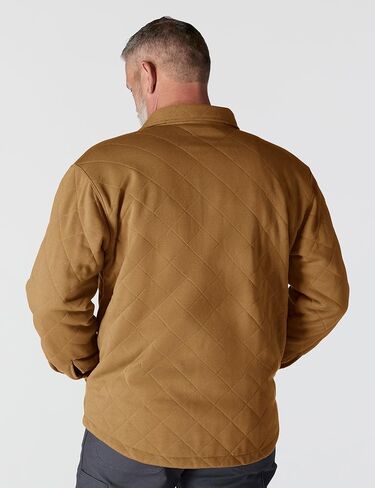 Carhartt Men's Rain Defender Loose Fit Heavyweight Quilted Snap Front Shirt Jac in Kuwait