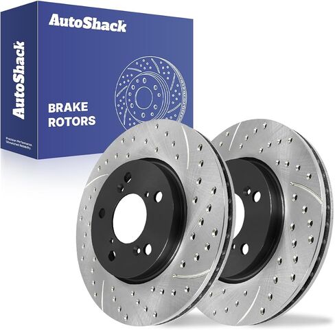 AutoShack Front Brake Rotors | Replacement For 2005-2010 Honda Odyssey 3.5L V6 FWD | 2-PC Set in Saudi Arabia