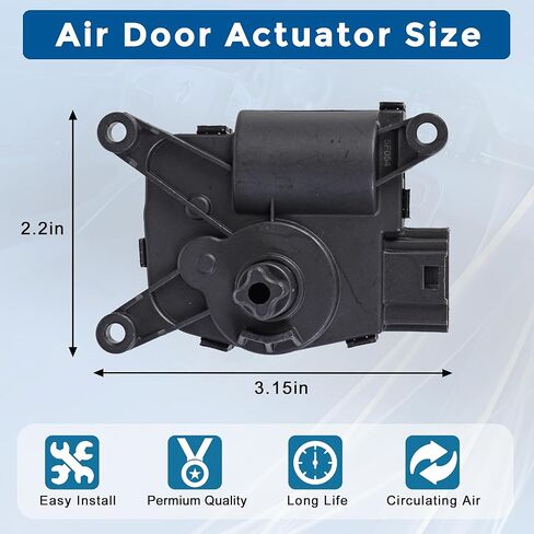 604-054 ALLEND DOOR Actuator Actuator HVAC متوافق مع Chrysler 2017-2023 Pacifica 2020-2023 Voyager Grand Caravan Dodge 2013-2016 Dart Main Air Inlet Recirculation Placing 68164960aa in Saudi Arabia