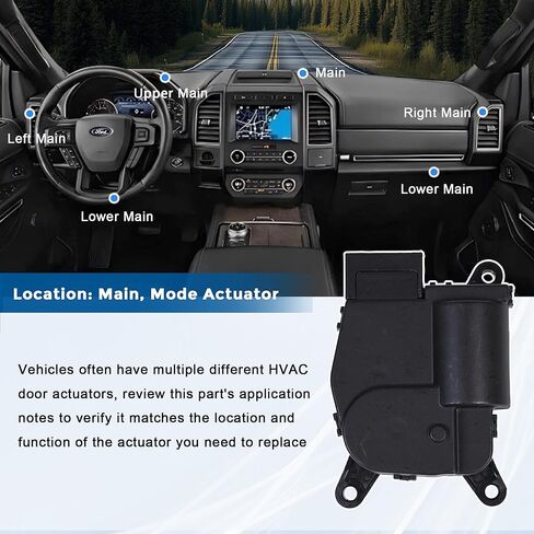 604-054 ALLEND DOOR Actuator Actuator HVAC متوافق مع Chrysler 2017-2023 Pacifica 2020-2023 Voyager Grand Caravan Dodge 2013-2016 Dart Main Air Inlet Recirculation Placing 68164960aa in Saudi Arabia