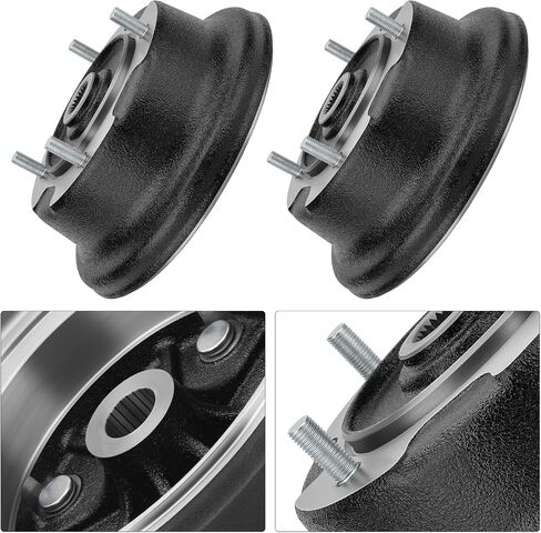 M MATI 2PCS Rear Brake Drum W/Bolts for Kawasaki Mule SX KAF400 2017-2024 Mule 600 610 4x4 KAF400 2005-2016 41038-0018 41038-0583 92153-0920 92154-1313 92154-1482 in Saudi Arabia