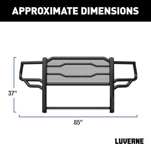 Luverne 321804 Prowler Max Black Steel Truck Grille Grille ، متوافق مع RAM 2500 ، 3500 ، 4500 ، 5500 in Kuwait