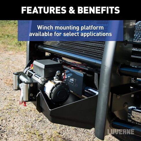 Luverne 321804 Prowler Max Black Steel Truck Grille Grille ، متوافق مع RAM 2500 ، 3500 ، 4500 ، 5500 in Kuwait