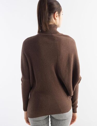 Women Merino Wool Blend سترة كبيرة الحجم 2025 خريف الشتاء لذيذة من الأكمام الفضفاض in Kuwait