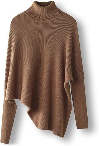 Women Merino Wool Blend سترة كبيرة الحجم 2025 خريف الشتاء لذيذة من الأكمام الفضفاض in Kuwait