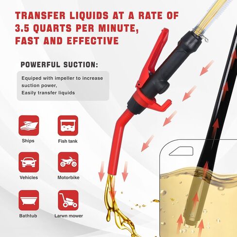 Portable Battery Operated Fuel Transfer Pump,Electric Siphon Pump for Gas,Water, Oil and Diesel Transfer in Kuwait