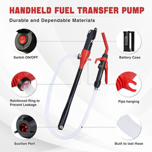 Portable Battery Operated Fuel Transfer Pump,Electric Siphon Pump for Gas,Water, Oil and Diesel Transfer in Kuwait