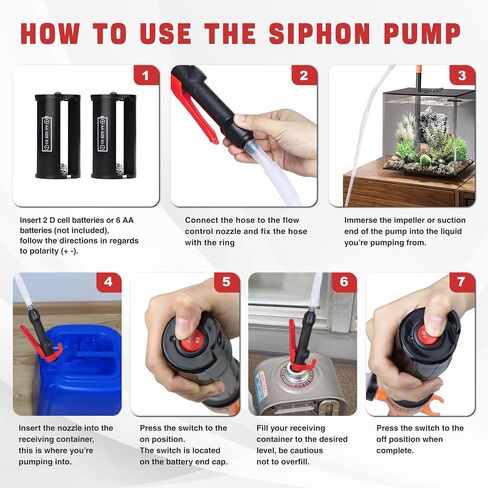 Portable Battery Operated Fuel Transfer Pump,Electric Siphon Pump for Gas,Water, Oil and Diesel Transfer in Kuwait