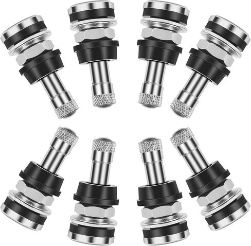 6-Pack TR416 Tire Valve Stems, High Pressure 200 PSI Tubeless Valve Stems, Brass Valve Stems, 1-1/2" Schrader Valve, Fits 0.453" & 0.625" Rim Holes for Cars/Trucks/SUVs/ATVs/Trailers in Saudi Arabia