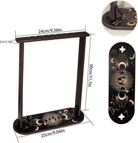 Wood Pendulum Display - Pendulum Crystal Holder Stand | Jewelry Display Stand | Wood Rotating Crystal | Exquisite Design Holder Stand For Living Room, Yoga Room, Meditation Roo (2) (Starship) in Saudi Arabia