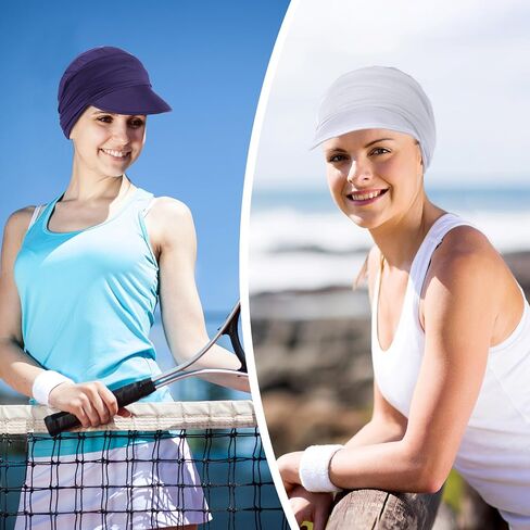 JenPen 4 Pcs Chemo Cancer Cap for Women Breathable Bamboo Newsboy Hat Baseball Cap Soft Headwear for Hair Loss Cancer Patient in Saudi Arabia