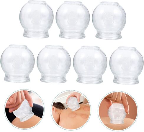 7pcs Cupping Glass Cupping Therapy Device for Physical Therapy Chinese Tool Suction Cups in Saudi Arabia