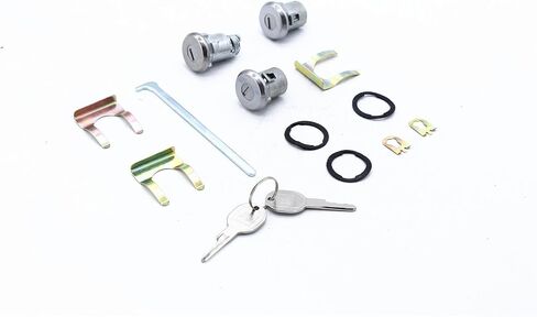 مجموعة من مجموعة مفاتيح Trunk Trunk مع 2 مفاتيح أسطوانة قفل الباب متوافقة مع Camaro Chevelle Nova GTO 654394765282 in Kuwait