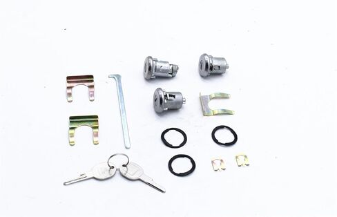 مجموعة من مجموعة مفاتيح Trunk Trunk مع 2 مفاتيح أسطوانة قفل الباب متوافقة مع Camaro Chevelle Nova GTO 654394765282 in Kuwait