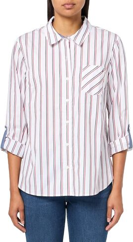 Tommy Hilfiger Womens Long Sleeve Button Up Roll Tab Sportswear Top in Saudi Arabia