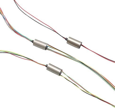 1PCS Visual Anchor Fish Slip Ring Dia.6/6.5/7.5mm 2/4/8/12CH 1A 2A Slipring Conductive Rotating Joint for RC UAV PTZ Gimbal(Dia.6.5mm 2CH 1.5A) in Saudi Arabia