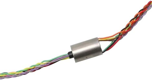 1PCS Dia.7.5mm 8CH 2A Electrical Slip Ring Visual Fishing Anchor Rotating Joint Connector Metal Shell Conductive Slipring in Saudi Arabia