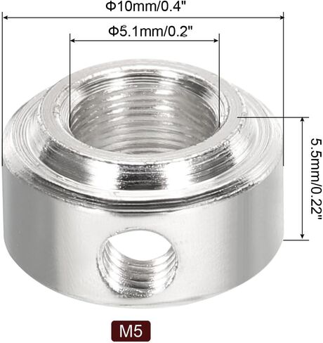 MECCANIXITY 12 قطعة RC طائرة الهبوط سدادة 304 الفولاذ المقاوم للصدأ 2.1 مم (0.08 بوصة) طوق عجلة الطائرة لنموذج طائرة RC عن بعد in Kuwait