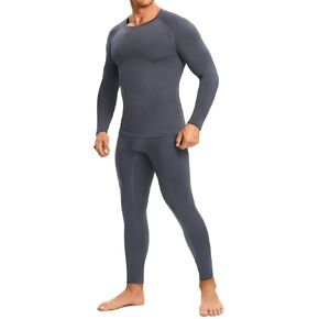 TAILONG Thermal Underwear for Men - Long Johns with Fleece Lined Base Layer Cold Weather Hunting Gear Top Bottom in Kuwait