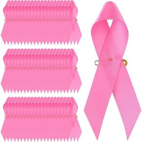 100 PCS دبابيس الشريط الوردي لسرطان الوعي بسرطان الوردي - هدايا سرطان الثدي للنساء إكسسوارات الوعي بسرطان الثدي للمناسبات العامة للحدث الخيري. in Kuwait