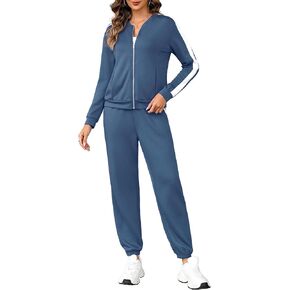 Totatuit Women's Tracksuit تقوم بقطعة 2 قطعة من الأكمام الطويلة ZIP UP SWESTSHIRT LOND PANT in Kuwait