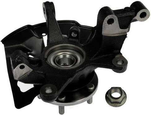 AutoShack Front Left Steering Knuckle for 2007-2012 Mazda CX-7 2007-2015 CX-9 2.3L 2.5L 3.5L 3.7L V6 AWD FWD | Driver Side | Wheel Bearing Hub Assembly Replacement KN798417 in Saudi Arabia