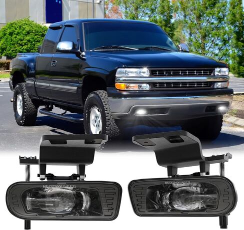 مصابيح الضباب LED DOT 5202 مجموعة مصابيح الضباب المصد لسيارة Chevy Silverado 2007-2015/Avalanche 2007-2013/Suburban 2007-2015/Tahoe 2007-2015/GMC Yukon Pick Up w/Off-Road in Kuwait
