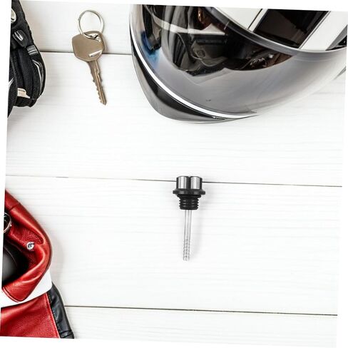 Motorcycle Oil Fill Gauge High Precision Aluminum Engine Oil Level Indicator Compatible with Various Motorcycle Models Stylish Design for Accurate Measurements in Saudi Arabia