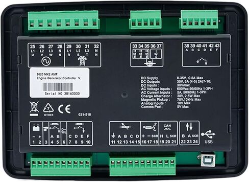1Pcs Repalce DSE6020 MKII Generat Controller Panel AMF Automatic Start Mains Failure Control Module Genset Parts 6020 MK2 in Saudi Arabia