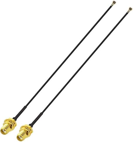 Superbat U.fl/IPEX MHF4 Cable Mini PCI to SMA Bulkhead Coaxial Cable 12inch for M.2 NGFF Interface Wireless Routers Mini PCIe Cards Network Extension Pigtail PCI WiFi Repeater 2-Pack in Kuwait