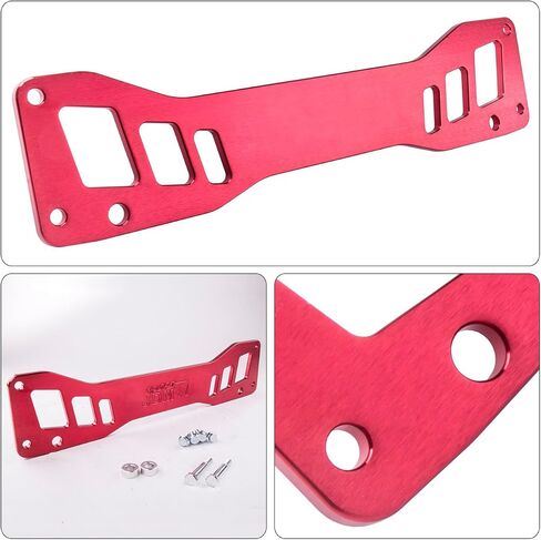 موزعي AJP JDM SPORT BILLET Aluminium Red الخلفية الخلفية السفلى التعليق التحكم في الإطار الفرعي الدعم الذراع الدعم أدوات التعادل المتوافقة/استبدال RSX DC5 CIVIC SI EP3 K20 2002 2003 2004 2006 in Kuwait