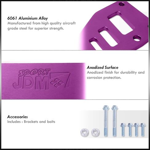 موزعي AJP JDM SPORT BILLET Aluminium Red الخلفية الخلفية السفلى التعليق التحكم في الإطار الفرعي الدعم الذراع الدعم أدوات التعادل المتوافقة/استبدال RSX DC5 CIVIC SI EP3 K20 2002 2003 2004 2006 in Kuwait