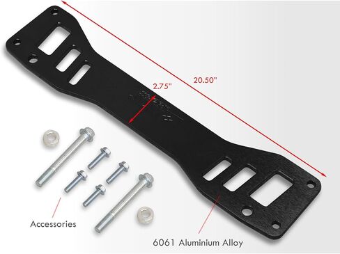 موزعي AJP JDM SPORT BILLET Aluminium Red الخلفية الخلفية السفلى التعليق التحكم في الإطار الفرعي الدعم الذراع الدعم أدوات التعادل المتوافقة/استبدال RSX DC5 CIVIC SI EP3 K20 2002 2003 2004 2006 in Kuwait
