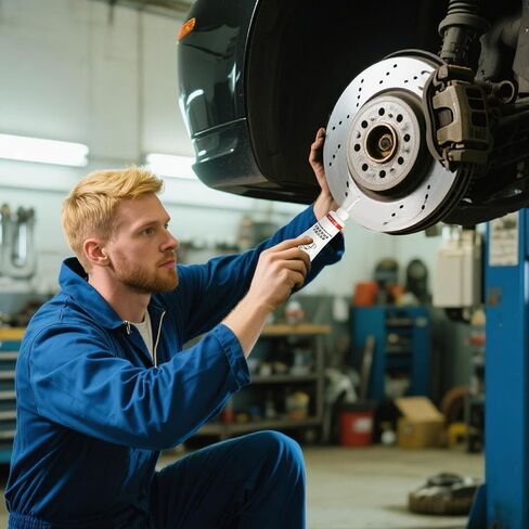 Brake Pin Grease, Heat Resistant Eliminating Squeal Brake Grease, Long-Lasting Moisture Proof Car Lubrication Protection for Smooth Quiet Braking Performance in Saudi Arabia