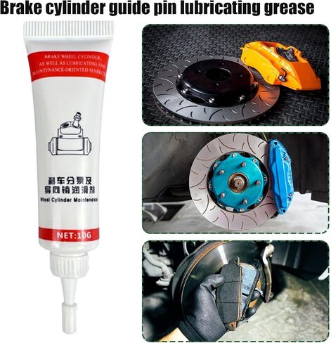 Brake Pin Grease, Heat Resistant Eliminating Squeal Brake Grease, Long-Lasting Moisture Proof Car Lubrication Protection for Smooth Quiet Braking Performance in Saudi Arabia
