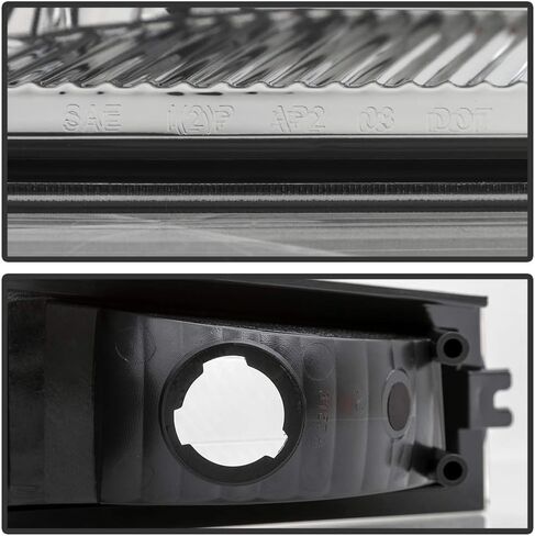 ACANII - For 2004-2012 Chevy Colorado GMC Canyon Chrome Housing Parking Signal Lights Bumper Corner Lamps Left+Right in Kuwait