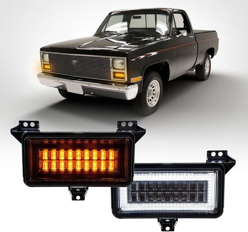 NJSBYL LED LED أضواء إشارة الدوران لعام 1983-1986 C10 K10 C20 K30 K30 C1500 K1500 C2500 K2500 شاحن in Saudi Arabia