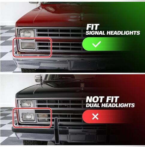 NJSBYL LED LED أضواء إشارة الدوران لعام 1983-1986 C10 K10 C20 K30 K30 C1500 K1500 C2500 K2500 شاحن in Saudi Arabia