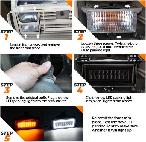 NJSBYL LED LED أضواء إشارة الدوران لعام 1983-1986 C10 K10 C20 K30 K30 C1500 K1500 C2500 K2500 شاحن in Saudi Arabia